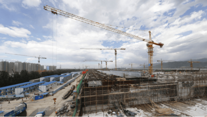 我国在建规模最大的地铁车辆段主体结构完成-